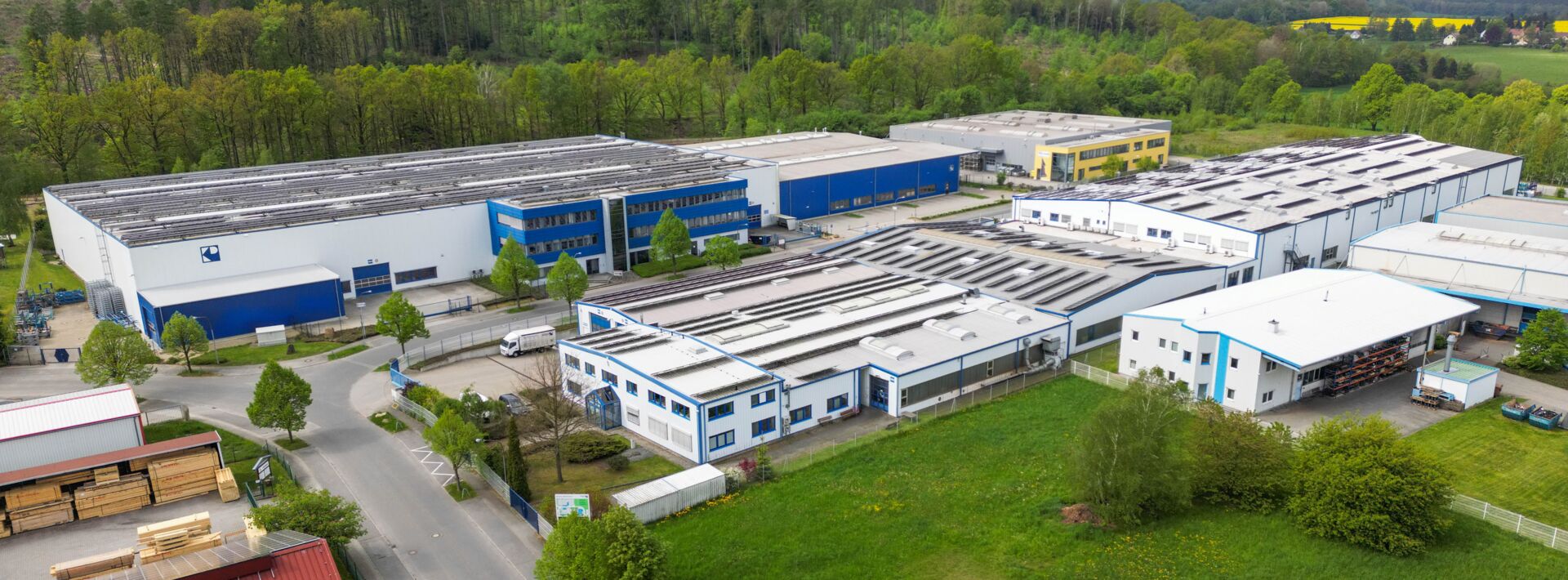 Luftbild des Firmenstandortes der Käppler & Pausch GmbH in Neukirch Lausitz